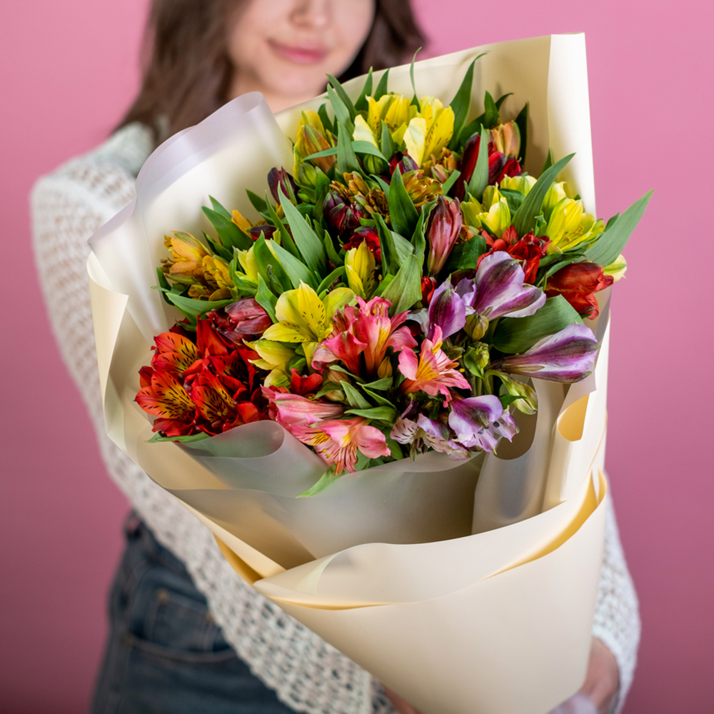Букет «15 альстромерий»