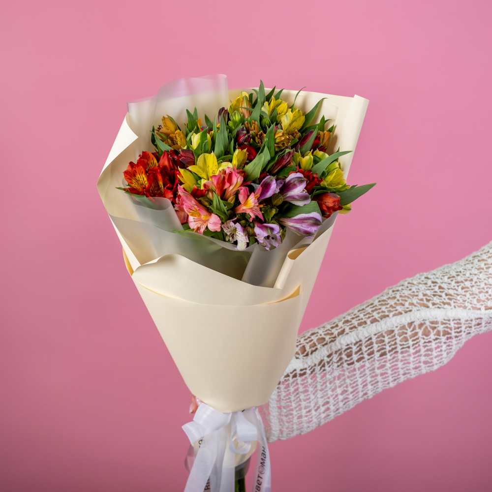 Букет «15 альстромерий»